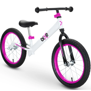 Balance Bike: for Big Kids Aged 4, 5, 6, 7, 8 and 9 Years Old - No Pedal Sport Training Bicycle | 16inch Wheel (Pink)