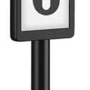 Eyrosa Solar Illuminated LED Lighted Address Sign, House Numbers for Outside Yard Home, Numbers Plaque Outdoor Waterproof, Black