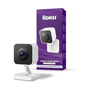 Roku New Outdoor Camera 2024 - Home Security Smart Home Outdoor Smart Plug