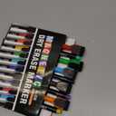 Magnetic Dry Erase Markers Fine Tip - 12 Colors Whiteboard Markers with Eraser Cap, Low Odor Thin Dry Erase Markers for Office Professional Use, Work On White board & Calendar