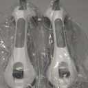 LEVERLOC Grab Bars for Bathtubs and Showers 2 Pack Suction Grab Bar, Heavy Duty 12 Inch Shower Handle Removable Bath Handrails for Seniors and Elderly, Bathroom Safety Grip No Drilling Waterproof Grey (Gray)