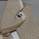 Furicher Waffle Bath Mat Set, Non Slip Bathroom Rugs Sets 2 Piece, Ultra Absorbent Long Bath Rug Runner for Bathroom Boho Chic Decor, Machine Washable Floor Mats, Brown & White, 20"47" Plus 18"30"