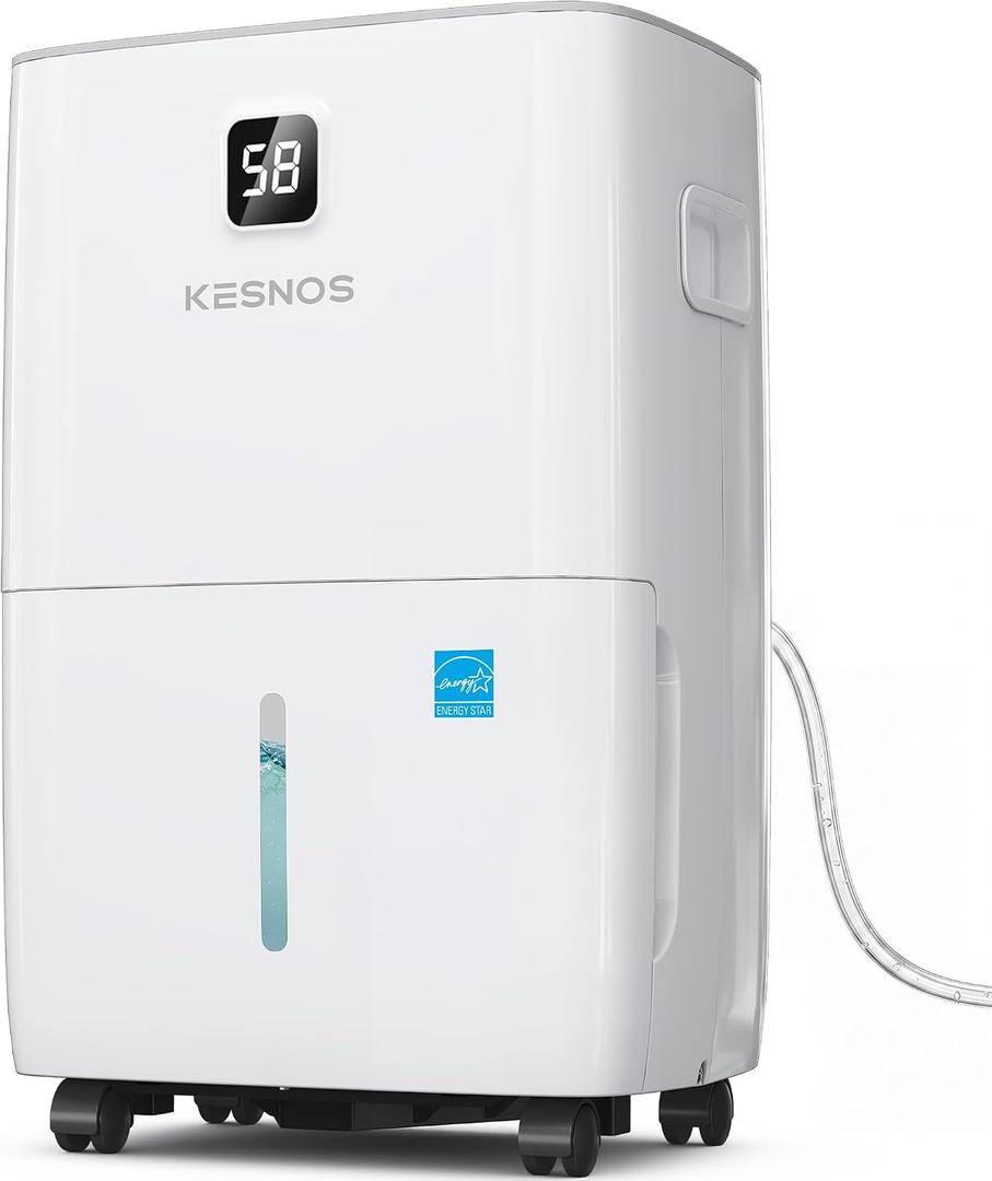 120 Pint Energy Star Dehumidifier for Basement with Drain Hose, 6500 Sq. Ft