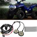 motoparty for Yamaha Headlight Kit Grizzly 90 2019-2024 Left and Right Waterproof LED Lights Easy Installation Waterproof