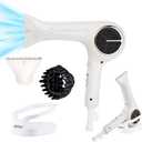 JMW Korean Professional Salon Hair Dryer AIR B with Diffuser & Dryer Stand 1600W - Lightweight, Powerful BLDC Motor, 100% Cool Wind Without Heat, Compact, Low Noise Blow Dryer for Home & Salon