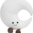 1 lb Weighted Moon Plush Pillow - 12 inch Stuffed Animal Weighted Plush Toy, Soft Hugging Plushie, for Kids & Adults