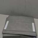 SpaceAid 4 Pack Bed Sheet Organizers and Storage, Foldable Organizer for Linen Closet, Sheets Set Folder Keeper with Window XL (Queen & King Size) Organizing Bedding Container, Gray 91ZDSN-SL01-G4