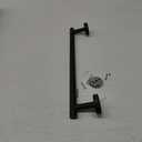 SAYAYO Black Towel Racks for Bathroom, 16 Inch Towel Bar Towel Rod Towel Holder Wall Mount SUS304 Stainless Steel (Hanging Length 13-Inch)