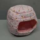 YUEPET Large Rabbit Bed House Foldable Winter Warm Bunny Hideout Cave for Guinea Pig Hamster Squirrel Ferret Hedgehog Chinchilla Cozy Cage Accessories