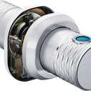 Fingerprint Smart Door knob, Keyless Entry Door Lock with Keypad, 4-1 in Unlock (APP/Code/Fingerprint/Key) Back Locking, Auto Lock, Anti Prying Password, for Home, Office, Hotel (YL-78A-SILVER-NEW)