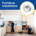 2 x QISHENG 100 PCS #10-24 Stainless Steel SAE Hex Nuts,Stainless Steel 18-8 A2(304) Nut,Home Nut (Colorless)