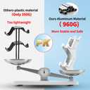 DOYO Controller Holder Stand, Universal Metal Material Game Controller Headset Stand Controller Accessories for Gamepad of PS5 / Xbox / PS4 / Switch White