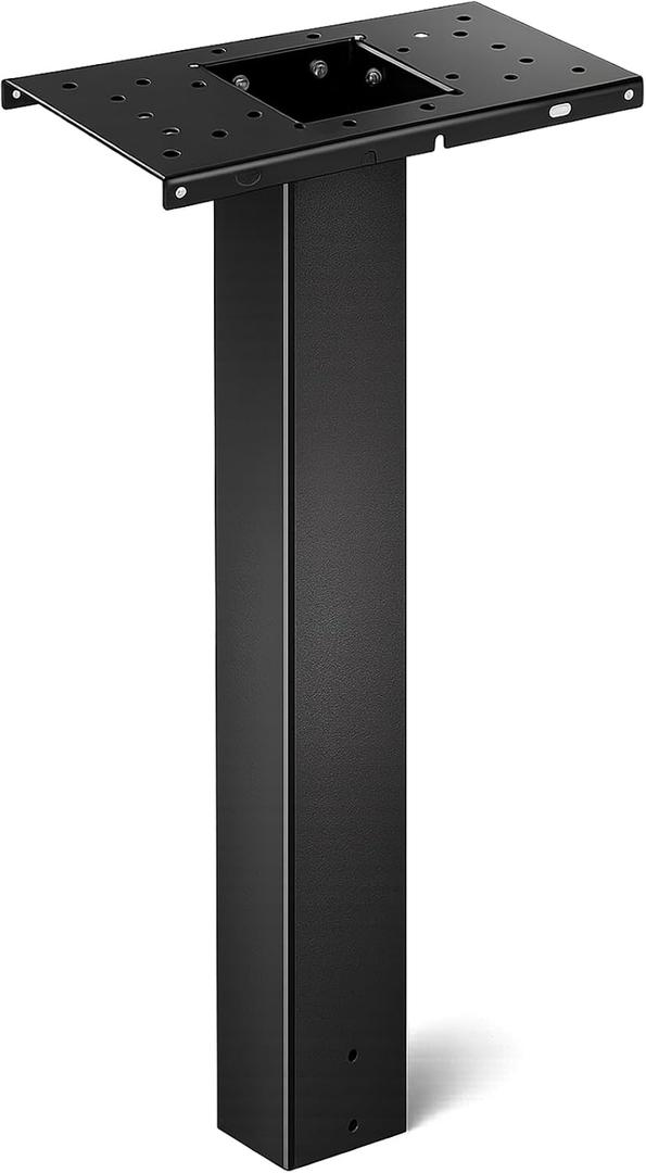 43" Mailbox Post Kit for Outside, In-Ground Mount Standalone Metal Post