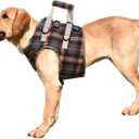 ROZKITCH Dog Lift Harness, Grid Pet Chest Support Aid Veterinarian Approved Sling for Old K9 Help with Poor Stability, Front Legs Disabled Joint Injury Elderly Arthritis ACL Rehabilitation Rehab (Medium)
