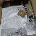 Nintiue Dimmable Floor Lamp, 1000 LM LED Edison Bulb Included, Arc Floor Lamps for Living Room Modern Standing Lamp Tall Lamps for Living Room Bedroom-Champagne (Champagne gold-Linen Shade)