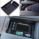 TOPINSTALL Center Console Organizer Compatible with 2021-2026 Toyota Sienna Accessories, Armrest Box Secondary Storage Tray Coin Container ABS Plastic-Black