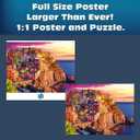 Buffalo Games - Sapphire Select - Cinque Terre Sunset - 1000 Piece Jigsaw Puzzle Challenging & Fun Blue Core Puzzle Board Giftable Display Box - Full Size Poster Included