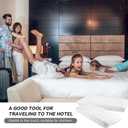 Breling Kids Air Mattress Fitted Sheets Compatible with Intex Cozy Kidz (Sheet Only) Toddler Inflatable Mattress Sheets for Kids Sleepover Party Travel Camping Airbed(White,8 Pcs)