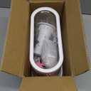 2.2 Gallon Fish Tank Kits,Small Aquarium Starter Kit,Nano Desktop Tank with Quiet Filter, Lid,Color-Changing Light&Decor for Betta Shrimp Guppy Jellyfish Goldfish Beta(12.6 * 7 * 5.6 Inch)