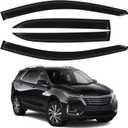 Window Rain Guards for 2018-2024 Chevrolet (Chevy) Equinox, Tape-on Window Visor, Outside-Mount Vent Shade Wind Deflector Rain Shield Protector Sun Visor for 18-24 Equinox