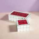 Jewelry Box For Girls Women, Eternal Rose Jewelry Organizer Box, Glass Vintage Rose Jewelry Holder For Earring, Ring, Necklace, Bracelets, Christmas Mother'S Day Valentine Jewelry Gift Box (small)