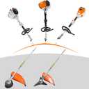 Combo brushcutter Attachment/Sring Trimmer Attachment Compatible with KM 55 RC-E KM 56 RC-E KM85 R KM 94 RC-E KM 111R Brush Cutters 41802000687