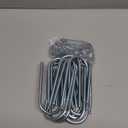 Therwen 16 Sets Round U Bolts Zinc Plated Steel Round Bend U Clamp with Nut Plate Washer (M8 x 44 mm X 129 mm)