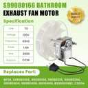 AMI PARTS S99080166 BP28 Vent Bath Fan Motor Replacement Fit for Bro-an Nu-Tone 655 657 658 679 Bathroom Exhaust Fan Motor 70CFM 120V 60Hz 1.4 Amp 3000RP CCW