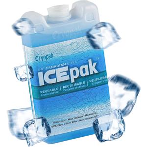 Blue 7in x 4in x 1.5in Reusable Ice Pack Cooler