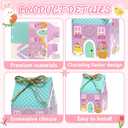 MKLTUHGDG 24 Pcs Easter Treat Boxes Mini Easter Party Favor Boxes Gift Bags Easter Parties Supplies for Party Favors Goodies Cookies Treats Candies Meals Lunch