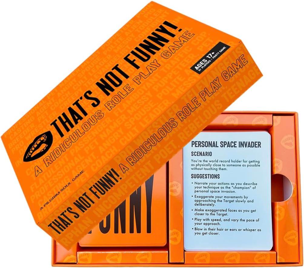 3 x Pilgrim Soul That's NOT Funny - A Party Game for People Who Love to Laugh - 150 Ridiculous Role Playing Cards - Fun Topics Games for Family and Friends