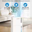 Trazico 1500 Sq.Ft Dehumidifier for Basement, with Drain Hose, 21 Pints
