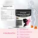 Women's Probiotic Gummies for Feminine Health & Balance, Natural Pineapple Flavor, Digestive Support, 60 Count (1)