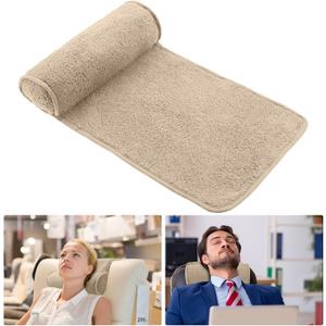 Weysat Neck Head Pillow for Recliner Chair Non Slip Fleece Adjustable Neck Roll Support Headrest Pillow for Travel Home Office Recliner Couch Sofa Armchair(Light Camel) (Solid)