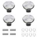 JDMON STD Engine Piston & Piston Snap Rings & Piston Pin Set Compatible with Chevy Sonic Cruze Limited 1.8L 2011-2018 Replacement for 55567934, 55574537, 25192330, 55567940