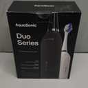 Aquasonic Duo - Dual Handle Ultra Whitening 40,000 VPM Wireless Charging Electric ToothBrushes - 3 Modes with Smart Timers - 10 Dupont Brush Heads & 2 Travel Cases Included
