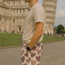 Mens Quick Dry Graphic Shorts Inner Drawstring Athletic Workout Short Deisgner Running Outdoor Casual with Pockets (X-Large, 06-love_white)