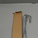 Rebar Stakes 12 Inch Galvanized, J Hook Rebar Stakes 6 Pack Ground Anchors for Tent Heavy Duty for Plants Anti-Rust Landscape Fabric Artificial Turf