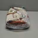 Weekender Bag for Women, Large Overnight Bag Canvas Travel Duffel Bag Carry On Tote with Shoe Compartment 21" 3Pcs Set (A01-brown+beige)