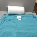 SHERBECK Replacement Patio Cushion Covers, Water & Fade Resistant Olefin Fabric Zipper Anti-Slip Straps Fits 24x20x4in, Teal 2 Pack