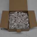 SUNSGNE 25Ft Outdoor Patio Lights G40 Globe String Lights with 27 Frosted White Bulbs, Waterproof Connectable Hanging String Lights for Christmas Patio House Backyard Balcony Party, White Wire