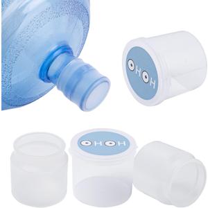 2 Pack Original 5 Gallons Water Jug Cap, Fits 48mm|53mm|55mm Screw Tops|Threaded Tops, Reusable Universal Silicone Water Bottle Caps Non-Spill Top Lid Cover with Storage Box