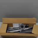 Industrial Double Curtain Rods for Windows 31 to 95 Inch, Adjustable Telescoping 1 Inch Black Double Curtain Rod Set Heavy Duty Blackout Wrap Around Curtain Rods for Living Room, Sliding Glass Door