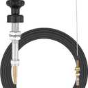 VCGTX10 10FT Heavy Duty Vernier Locking Throttle Cable Fit for Household, Industrial and Commercial PTO and Dump Applications, with Detachable Cable Head