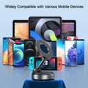 720Rotatable Vacuum Magnetic Phone Stand, Vacuum Magnetic Phone Holder Foldable&Adjustable, Suction Cup Phone Mount for Car/Gym/Mirror/Shower/Smooth Surface, Compatible iPhone 16 15 14 13 12 &Android (Black)