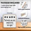 Funny Bar Sign - Bartender Was Cute Would Drink Here Again - 5" Wooden Block Plaque, Rustic Farmhouse Home Bar Decor - Funny Table Desk Decorations & Accessories - A13