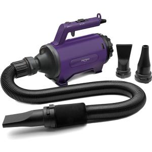 Dog Dryer High Velocity Professional Dog/Pet Grooming Force Hair Dryer/Blower (Purple)