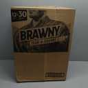 Brawny Tear-A-Square Paper Towels, 12 Family Rolls = 30 Regular Rolls, 2X More Durable*, 3 Sheet Sizes, Strong and absorbent extra-large roll