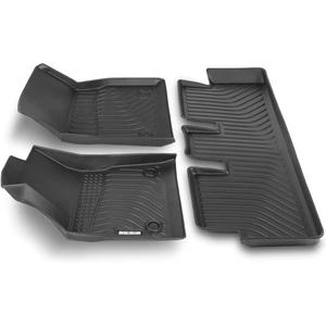 Motor Trend 3D Contour Fit Front & Rear Floor Mats for 2017-2024 Tesla Model 3 Liners, Odorless All Weather Protection