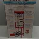 Popcorn Machine Maker With 8 Oz Kettle Makes Up to 32 Cups Popcorn Machine Cart Vintage-Style Popper on Wheels Popcorn Machines for Home (Red)